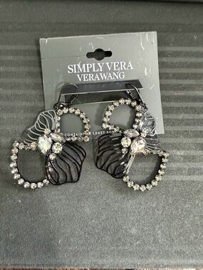 Simply Vera Vera Wang Simulated Stone Lattice Flower Drop Earrings